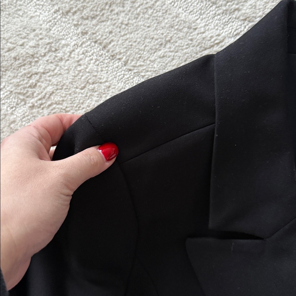 NEW- Good American Ponte Embellished Executive Blazer Minidress - Picture 14 of 16